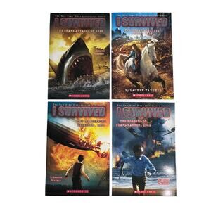 I SURVIVED Book Lot of 4 Paperback Disaster Series Lauren Tarshis Scholastic